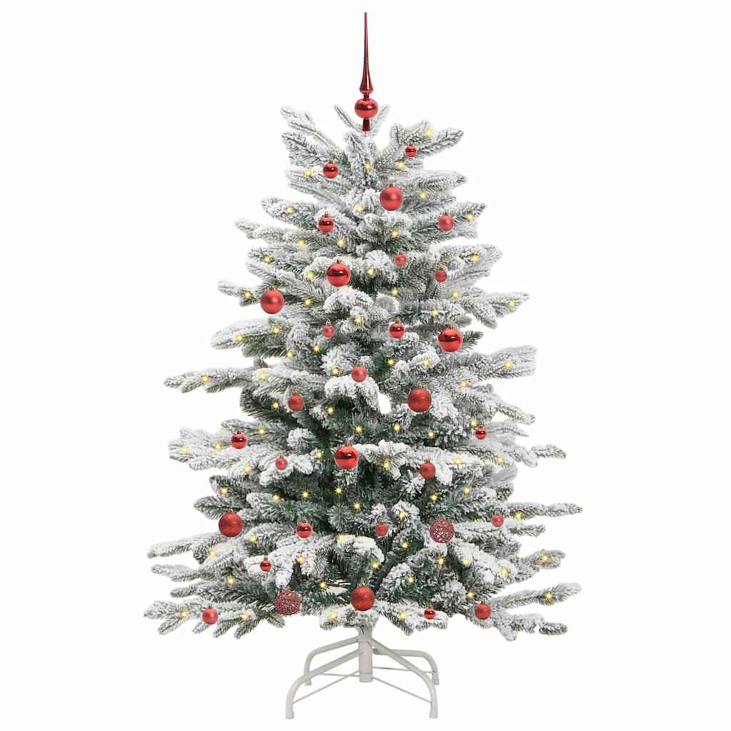 Vidaxx albero di Natale artificiale pieghevole bianco 150 cm PE e PVC