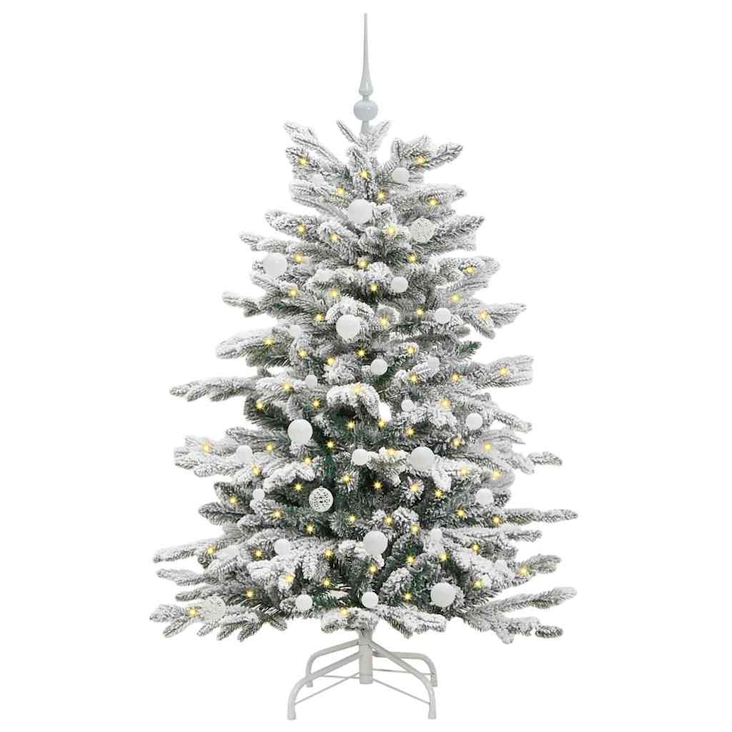 Vidaxx albero di Natale artificiale pieghevole bianco 150 cm PE e PVC