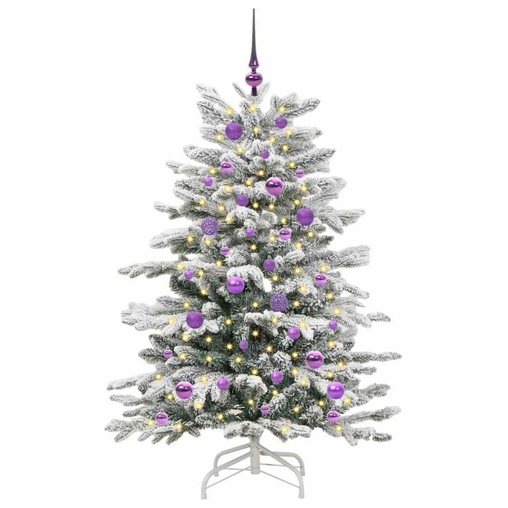 Vidaxx albero di Natale artificiale pieghevole bianco 150 cm PE e PVC