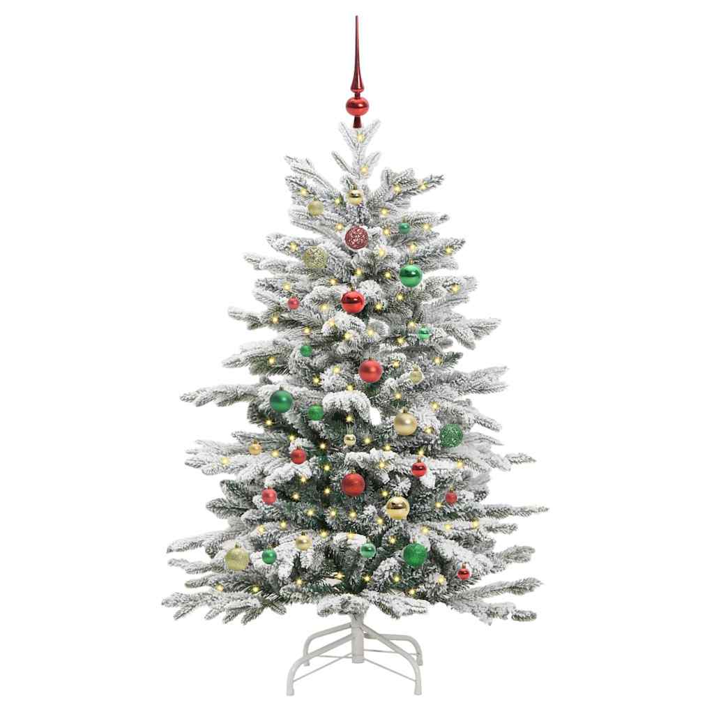 Vidaxx albero di Natale artificiale pieghevole bianco 150 cm PE e PVC