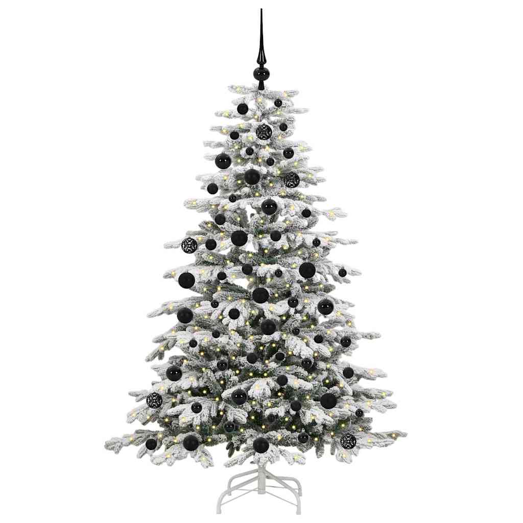 Vidaxx albero di Natale artificiale pieghevole bianco 180 cm PE e PVC