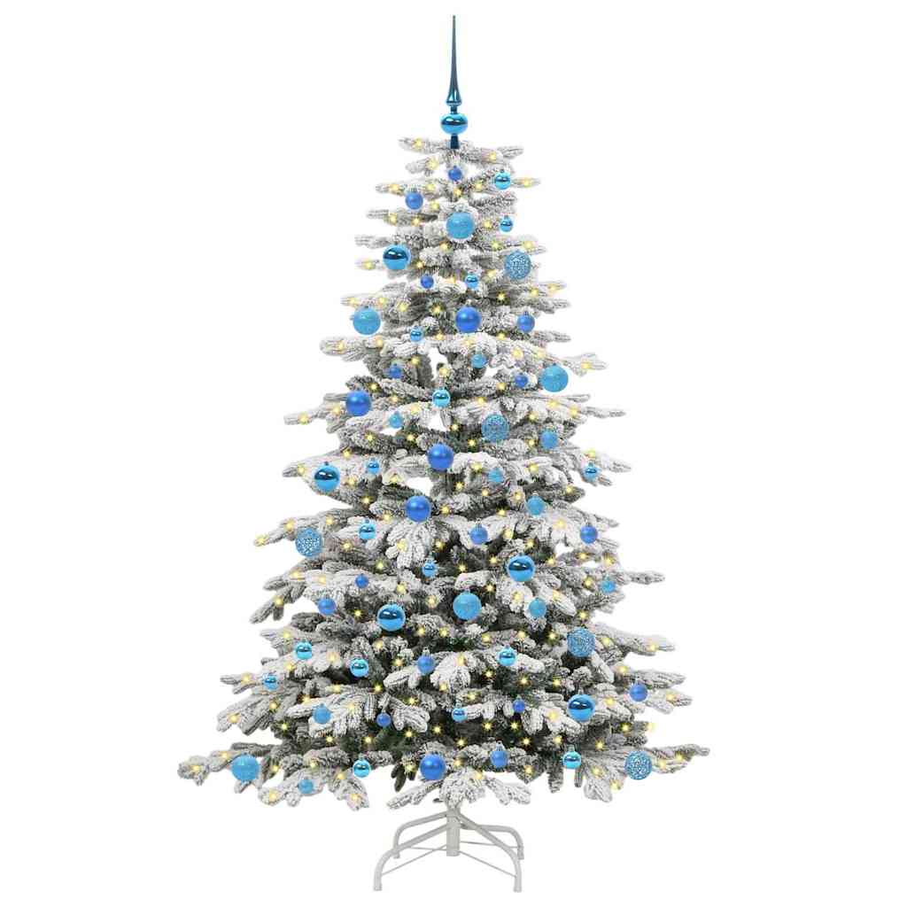 Vidaxx albero di Natale artificiale pieghevole bianco 180 cm PE e PVC