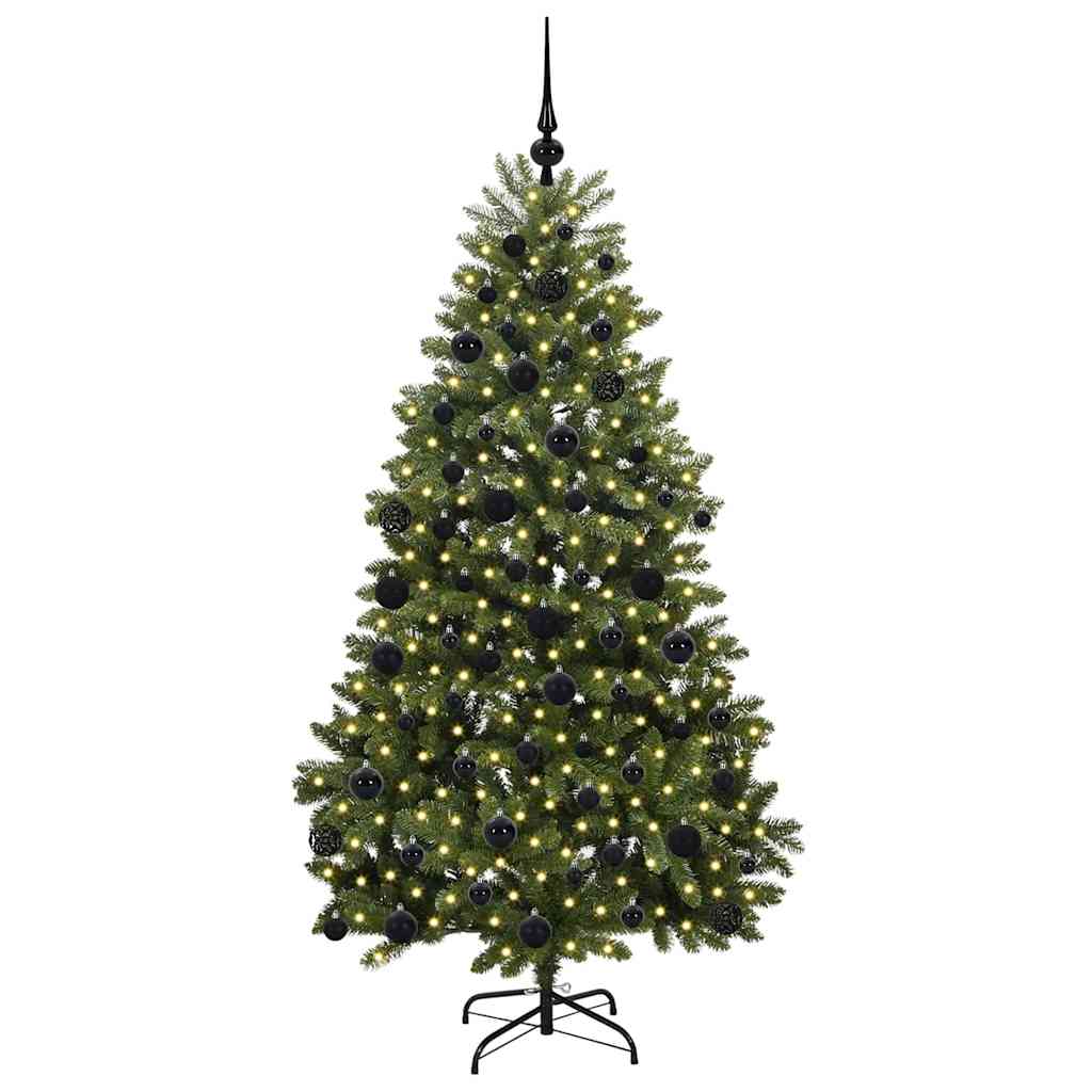 Vidaxl kunstkerstboom met 300 led groen 180 cm pvc en metaal