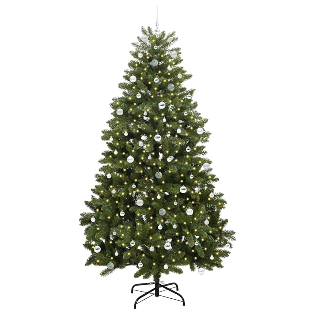 Albero di Natale artificiale Vidaxx con 300 LED verdi, 240 cm in PVC e metallo
