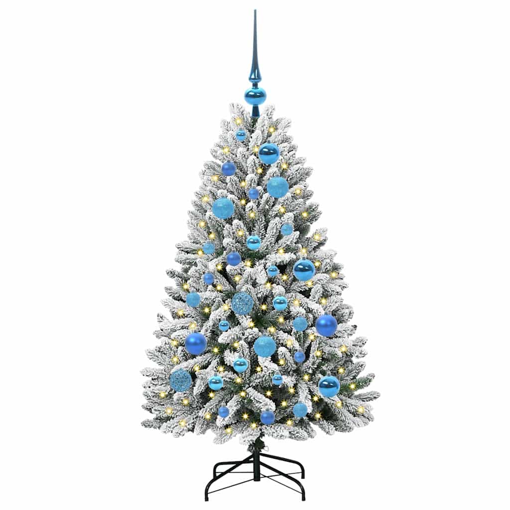 Albero di Natale artificiale Vidaxx con 150 LED verdi e bianchi, PVC e metallo da 120 cm