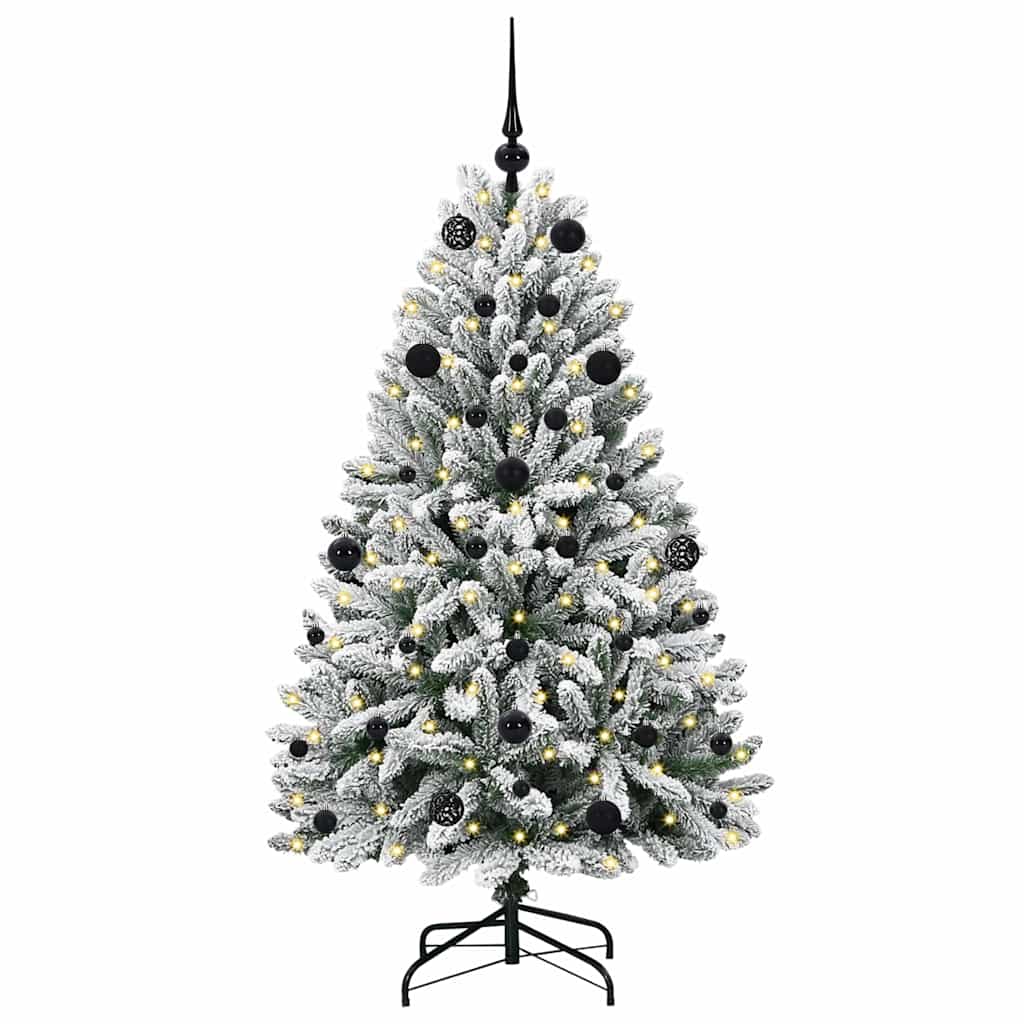 Albero di Natale artificiale Vidaxx con 150 LED verdi e bianchi, PVC e metallo da 150 cm