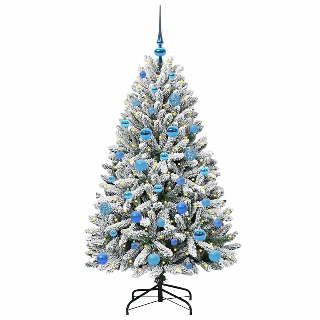 Albero di Natale artificiale Vidaxx con 150 LED verdi e bianchi, PVC e metallo da 150 cm