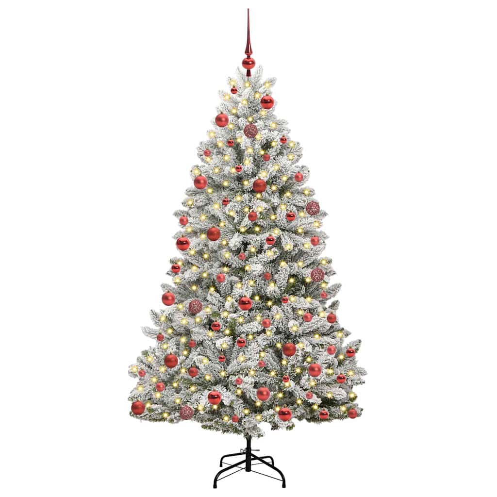 Vidaxx árbol de Navidad artificial con 300 LED verde y blanco 180 cm PVC y metal