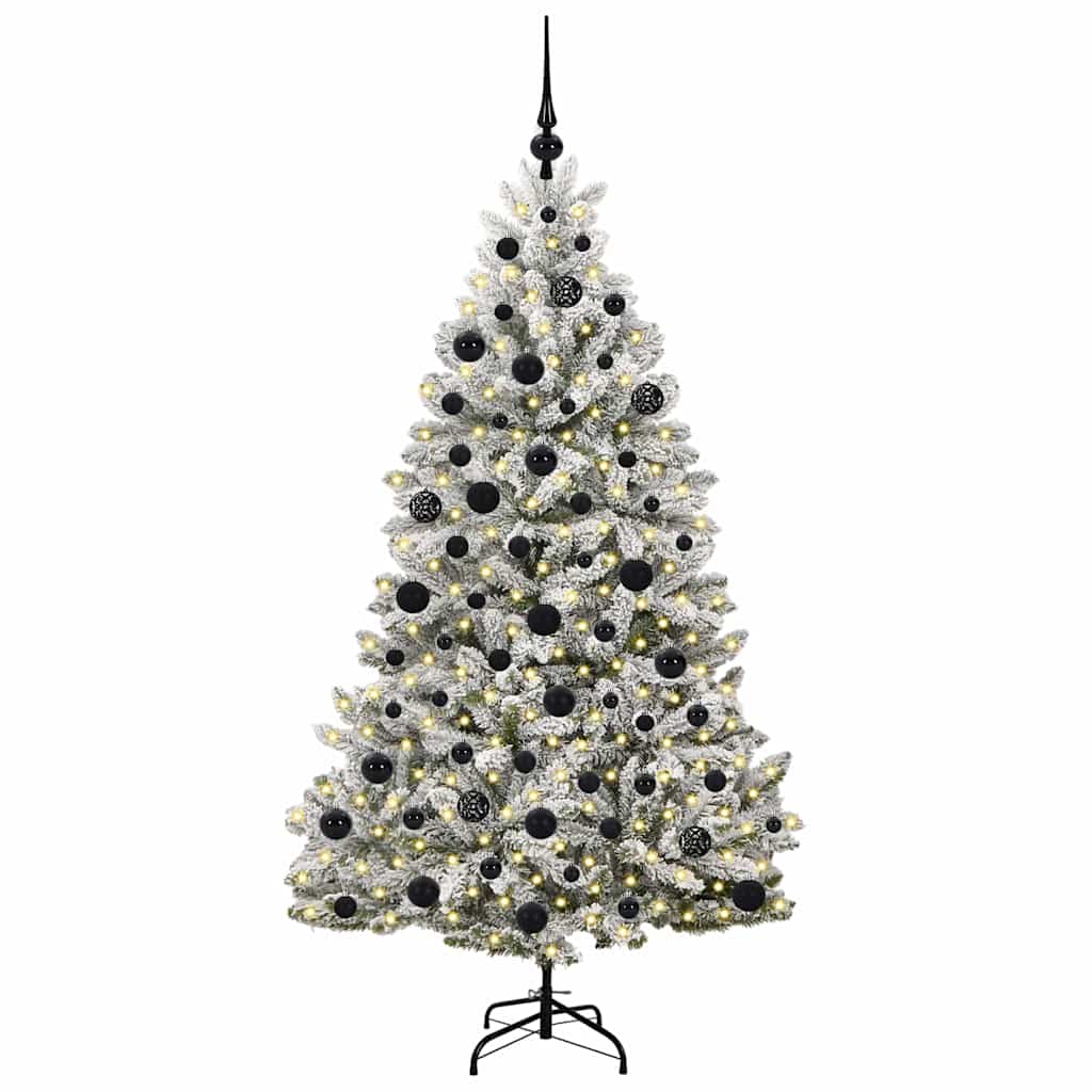 Albero di Natale artificiale Vidaxx con 300 LED verdi e bianchi 180 cm in PVC e metallo