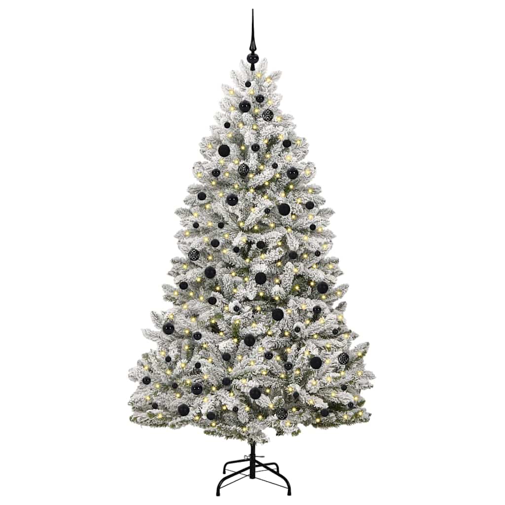 Albero di Natale artificiale Vidaxx con 300 LED verdi e bianchi 210 cm in PVC e metallo