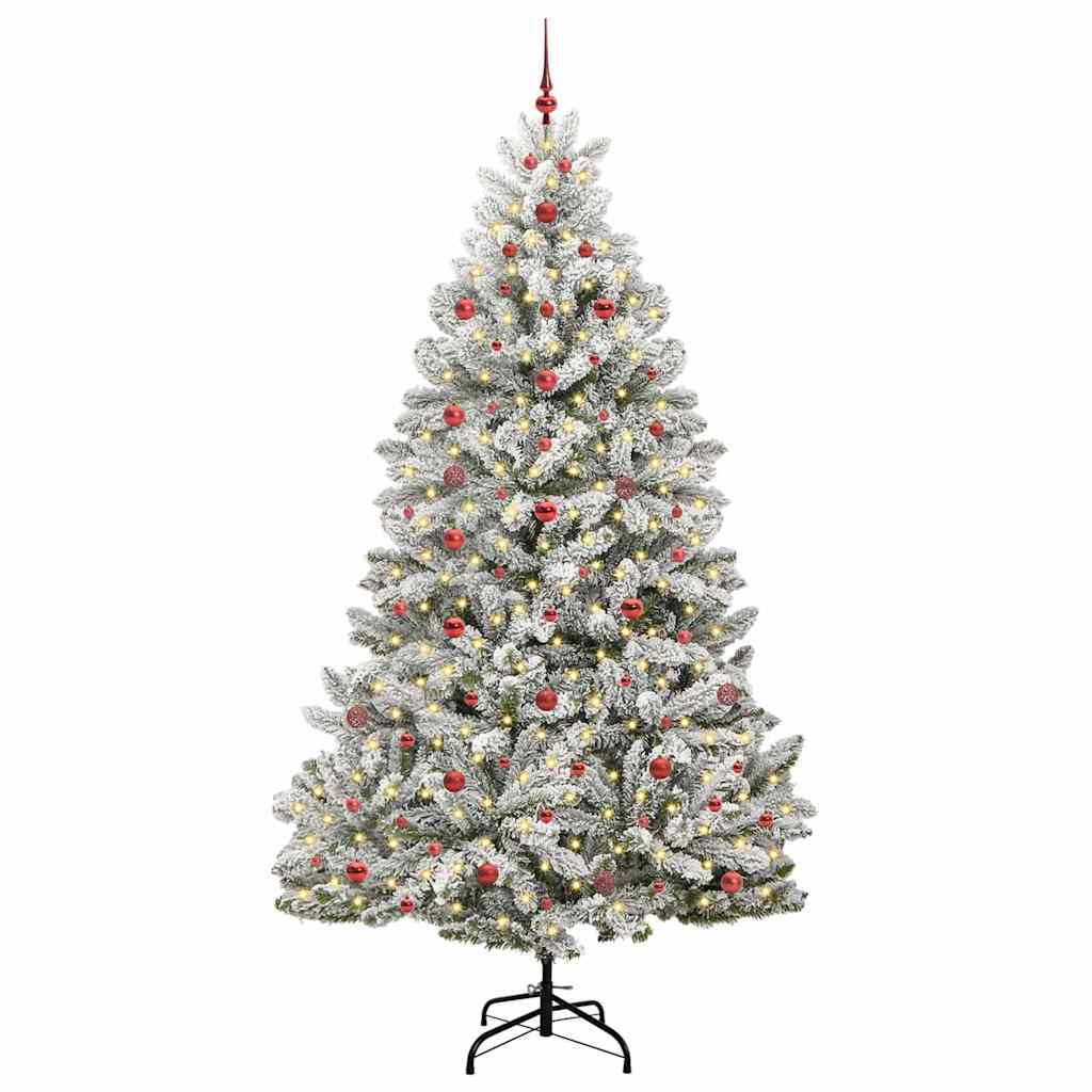 Albero di Natale artificiale Vidaxx con 300 LED verdi e bianchi, 240 cm in PVC e metallo
