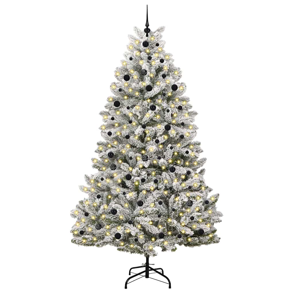 Albero di Natale artificiale Vidaxx con 300 LED verdi e bianchi, 240 cm in PVC e metallo