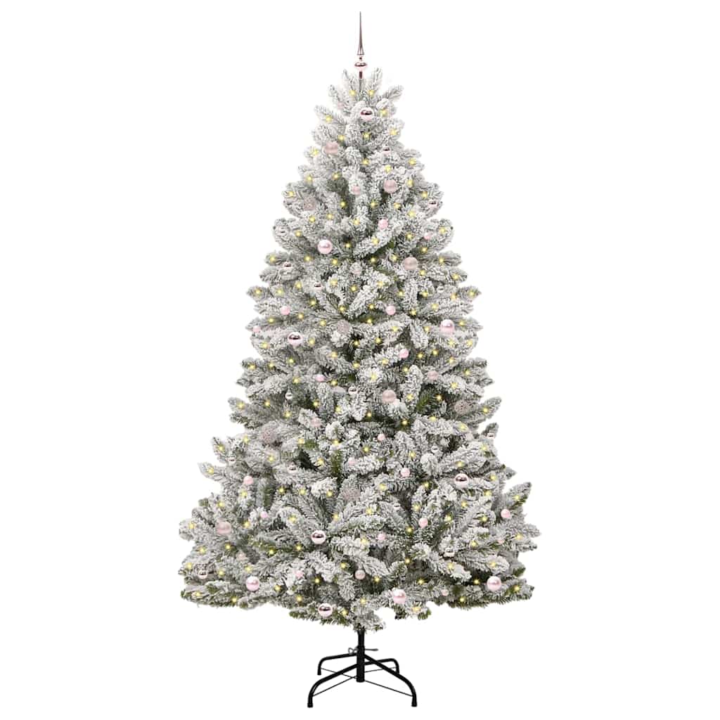 Albero di Natale artificiale Vidaxx con 300 LED verdi e bianchi, 270 cm in PVC e metallo