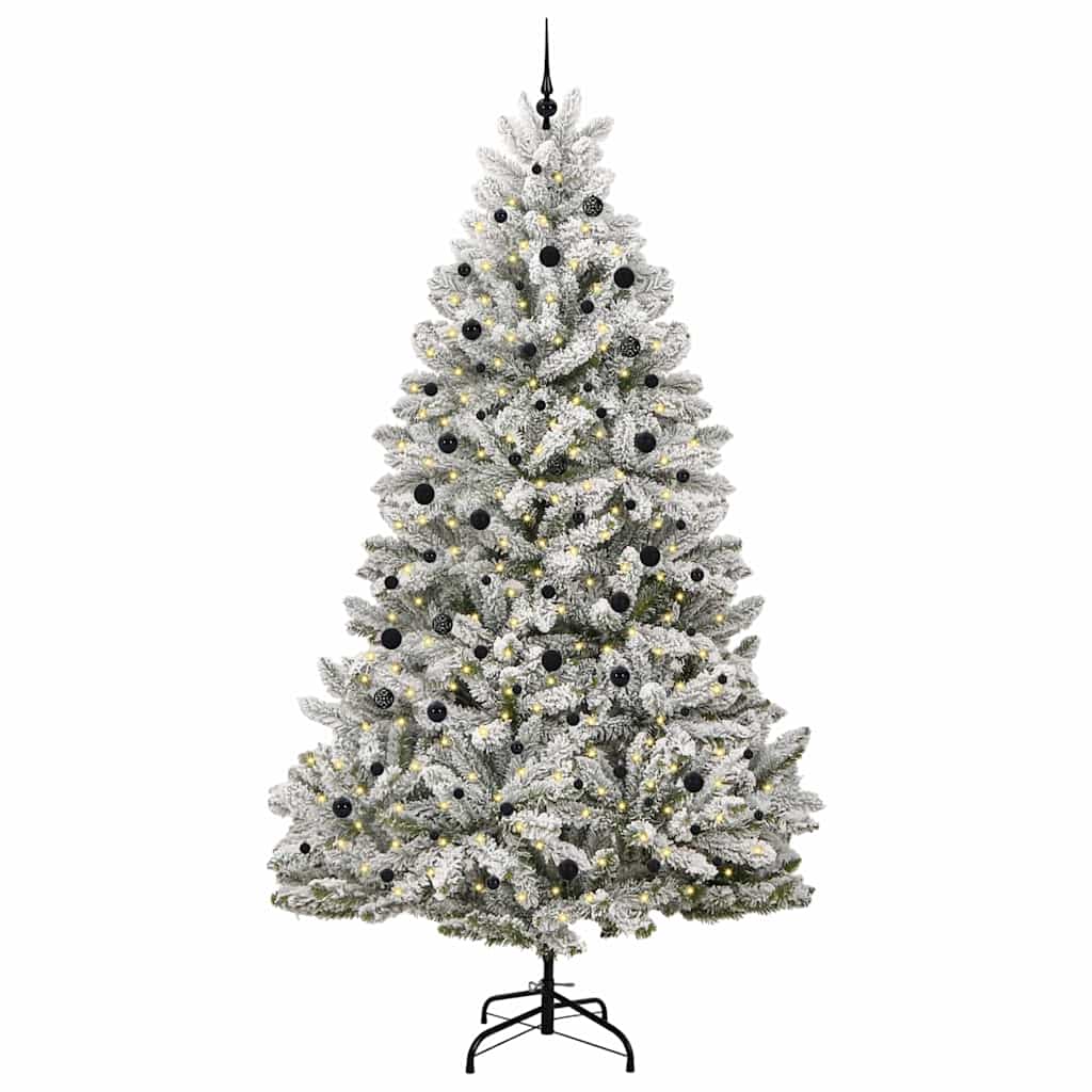 Albero di Natale artificiale Vidaxx con 300 LED verdi e bianchi, PVC e metallo da 300 cm