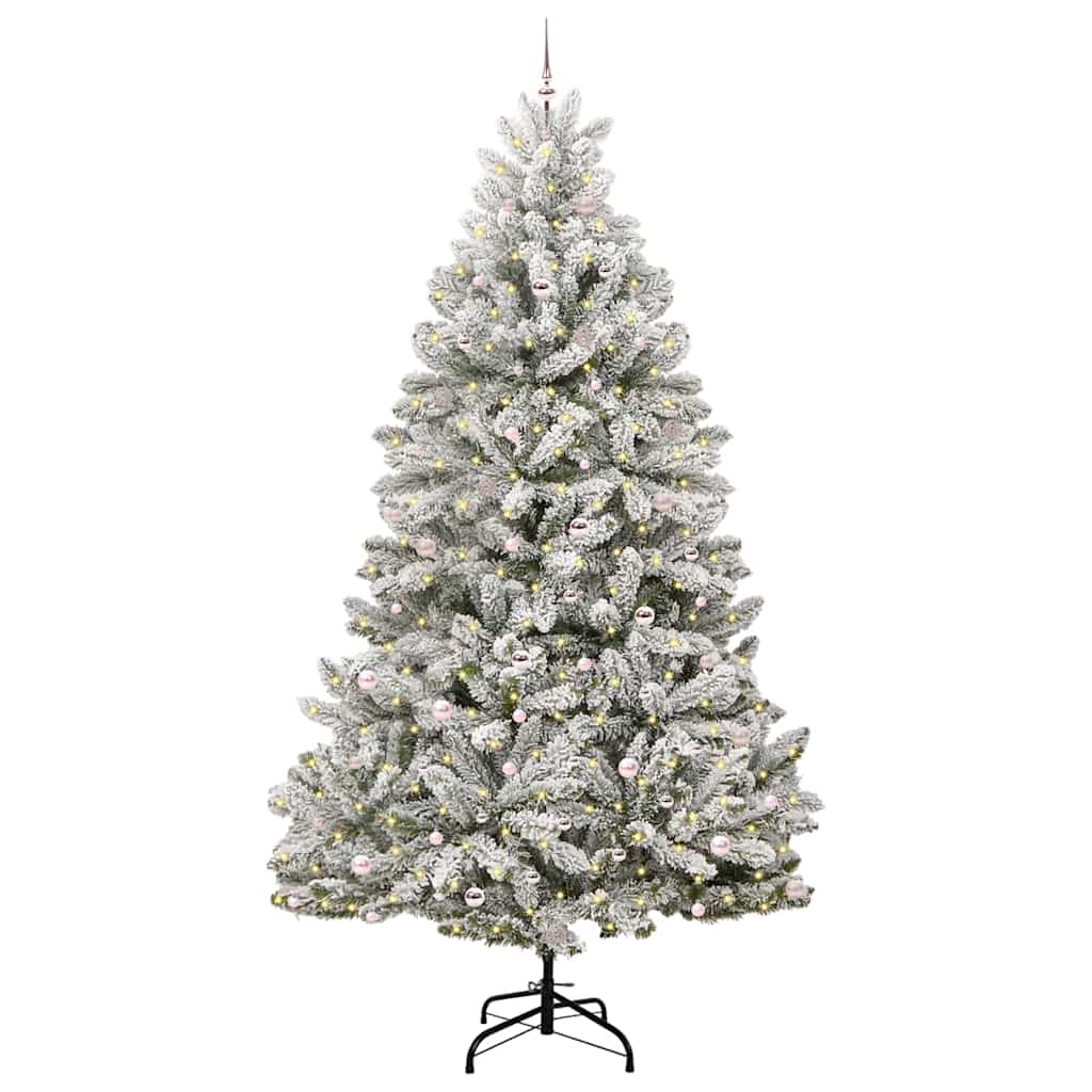 Albero di Natale artificiale Vidaxx con 300 LED verdi e bianchi, PVC e metallo da 300 cm
