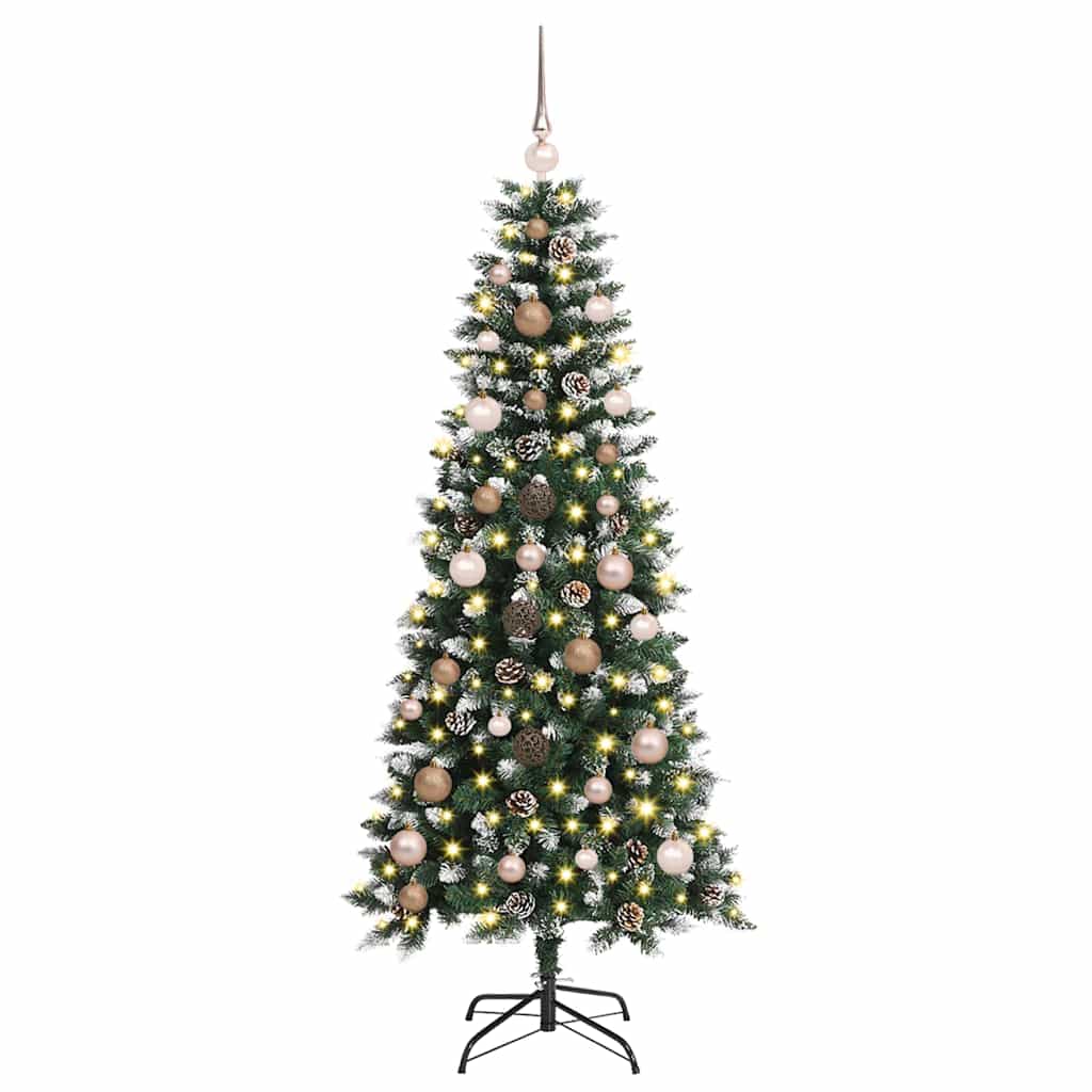 Árbol de Navidad artificial vidaxx con 150 LED verde, 150 cm PVC y plástico y acero
