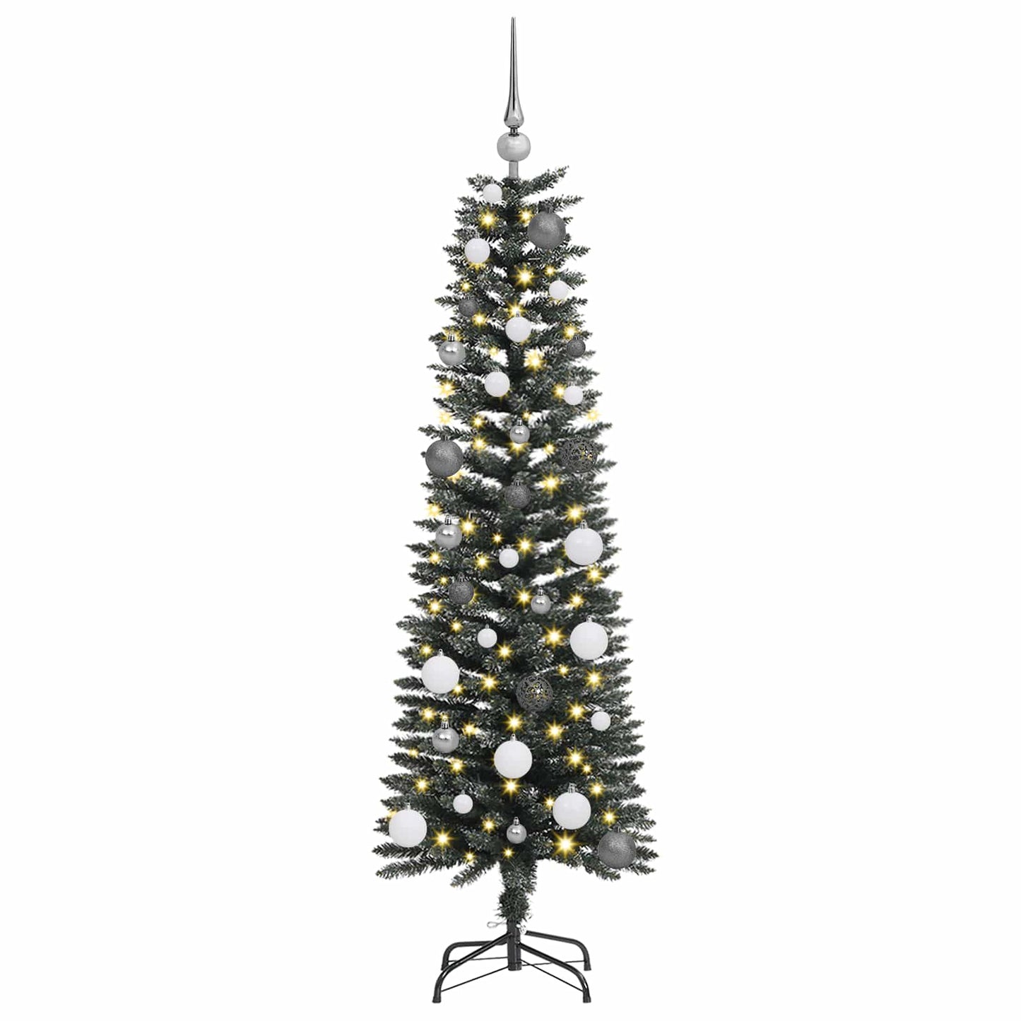 Albero di Natale artificiale VidaXL con 150 LED verdi, 150 cm in PVC e plastica e acciaio