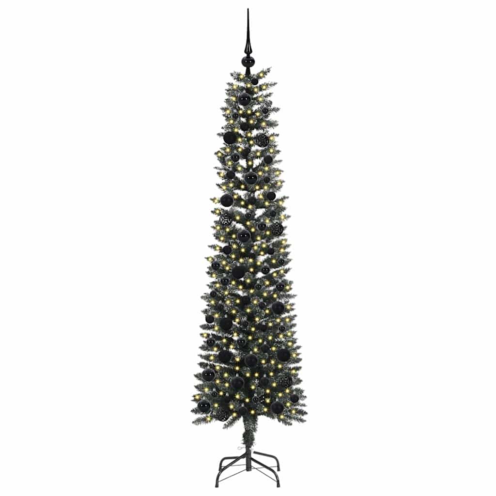 Albero di Natale artificiale Vidaxx con 300 LED verdi 180 cm in PVC e plastica e acciaio