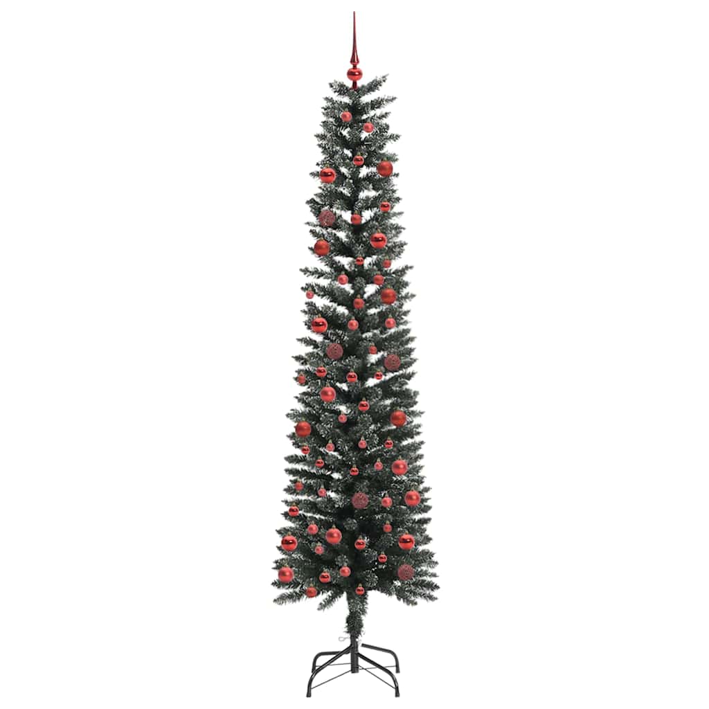 Árbol de Navidad artificial VidaXL con 300 LED verde, 210 cm PVC y plástico y acero