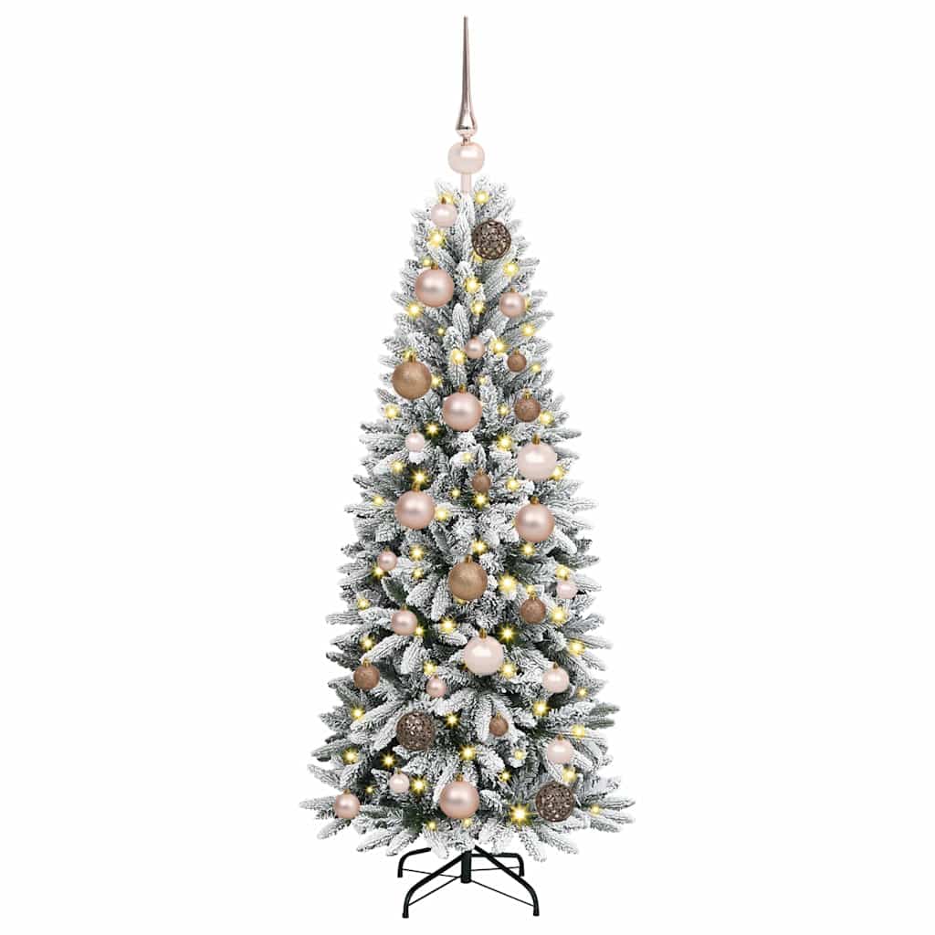 Vidaxx árbol de Navidad artificial blanco 120 cm PVC y plástico y acero y PE
