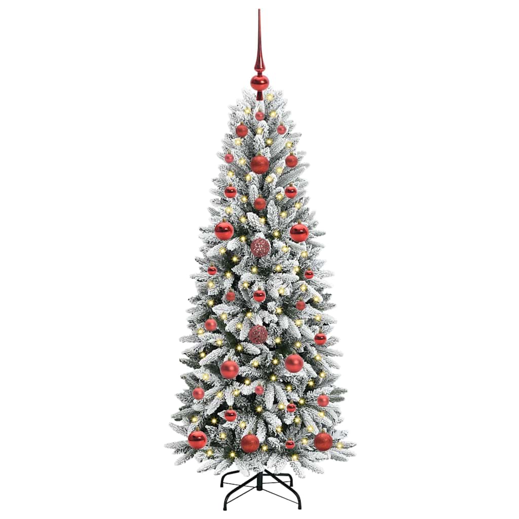 Albero di Natale artificiale Vidaxx bianco 120 cm PVC e plastica, acciaio e PE