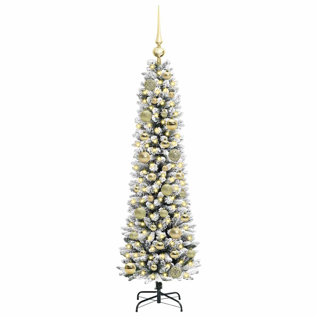 Albero di Natale artificiale Vidaxx con 150 LED bianchi 120 cm in PVC e metallo e plastica