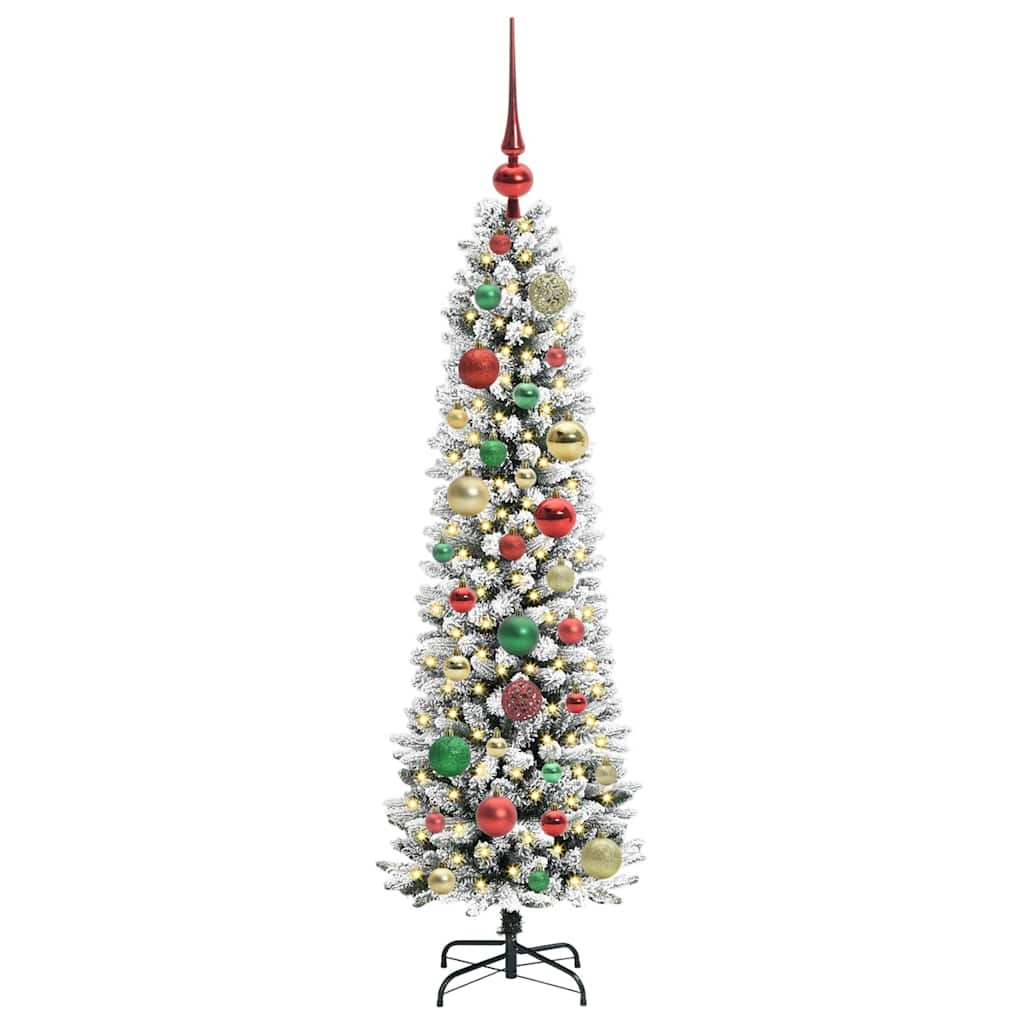 Albero di Natale artificiale Vidaxx con 150 LED bianchi 120 cm in PVC e metallo e plastica
