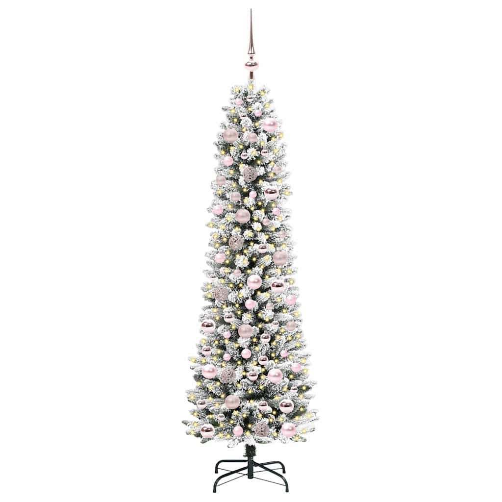 Albero di Natale artificiale Vidaxx con 300 LED bianchi 180 cm in PVC e metallo e plastica