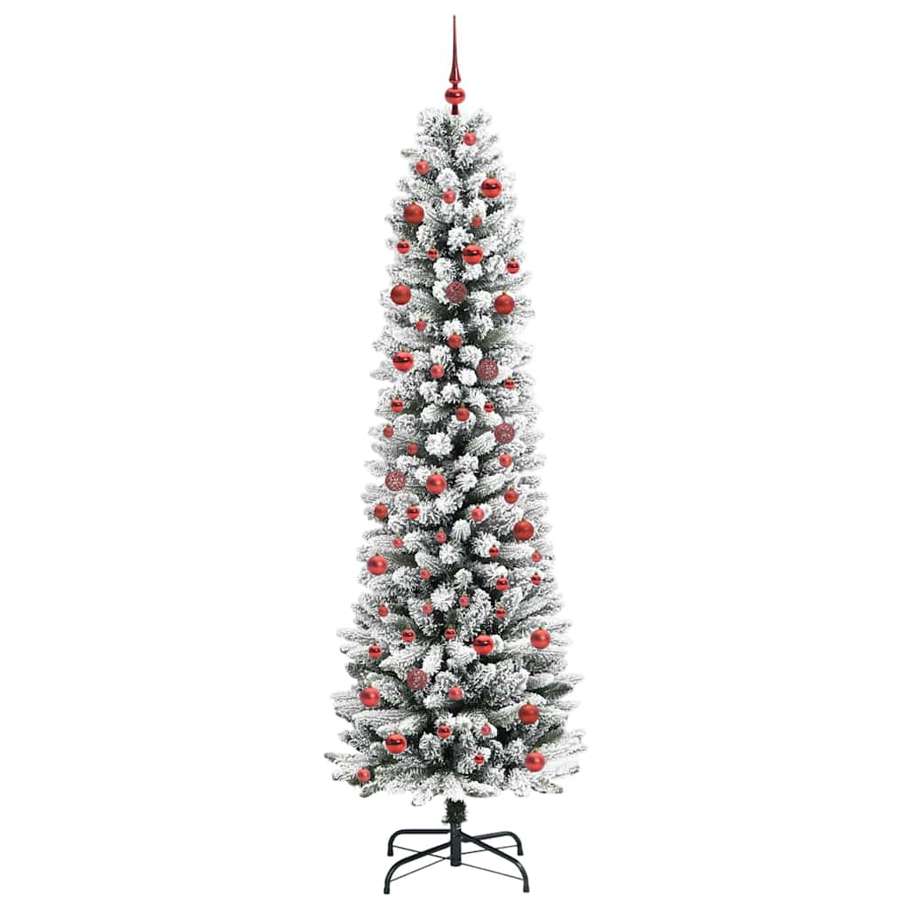 Vidaxx árbol de Navidad artificial con 300 LED blanco 210 cm PVC y metal y plástico