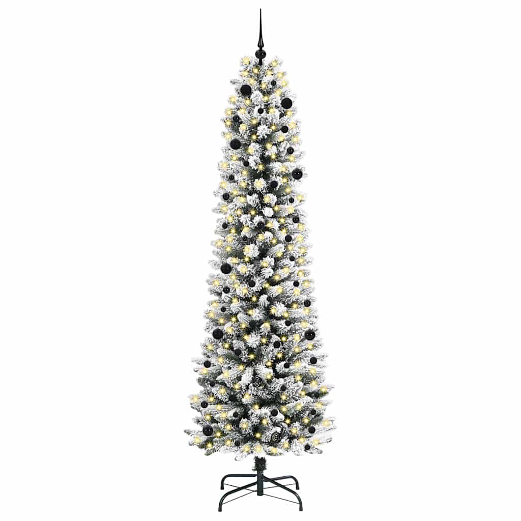 Albero di Natale artificiale Vidaxx con 300 LED bianchi 240 cm PVC e metallo e plastica