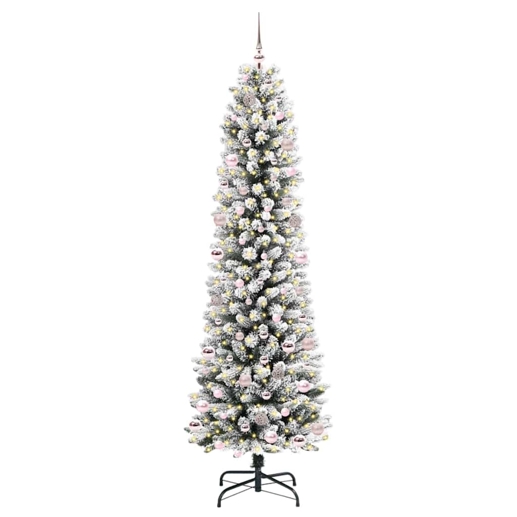 Albero di Natale artificiale Vidaxx con 300 LED bianchi 240 cm PVC e metallo e plastica