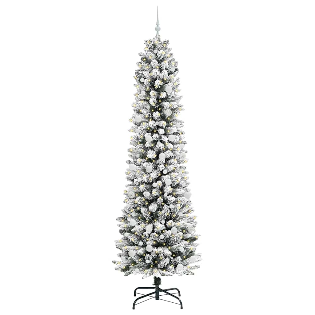 Albero di Natale artificiale Vidaxx con 300 LED bianchi 240 cm PVC e metallo e plastica