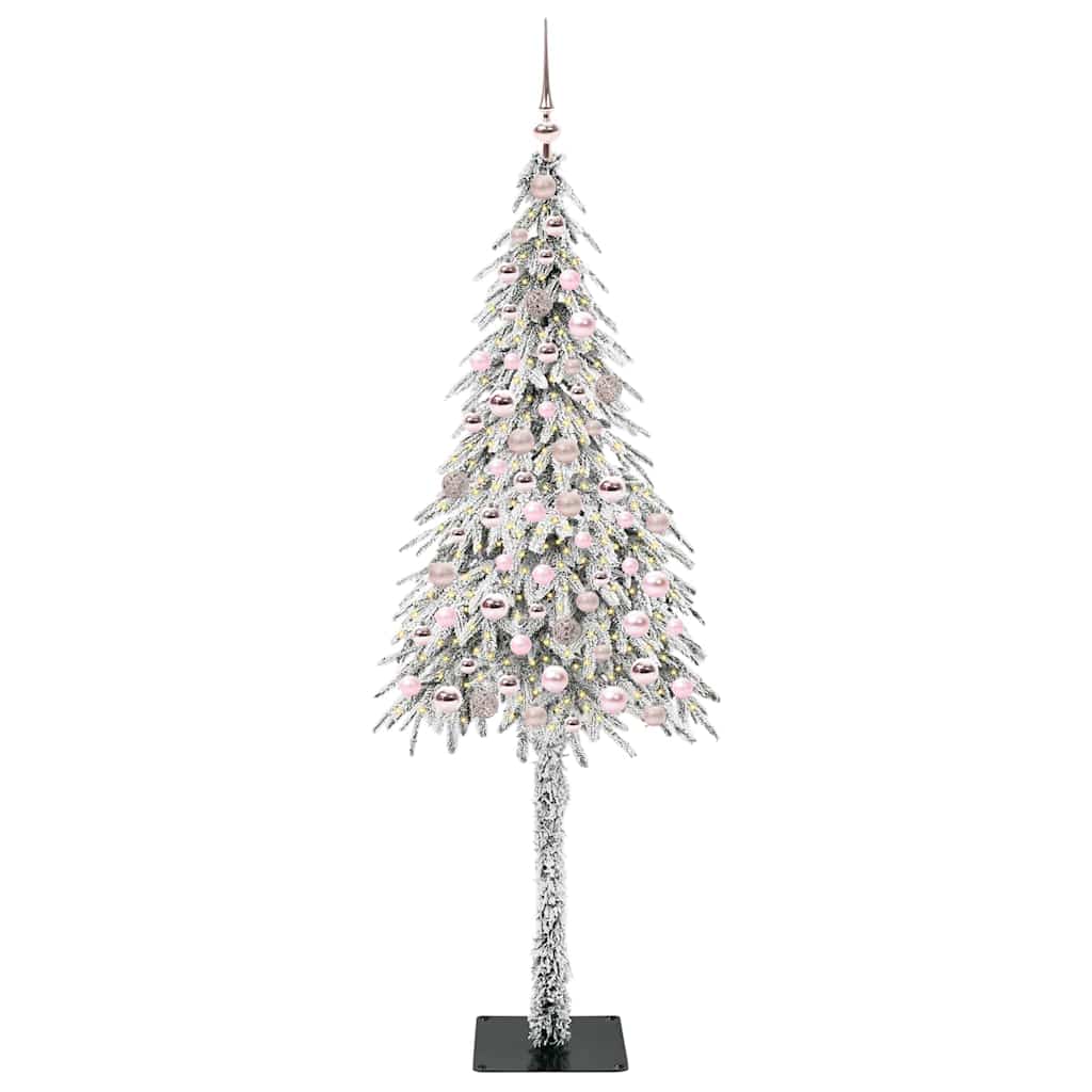 Albero di Natale Vidaxx con 300 LED con PE standard bianco 210 cm e acciaio