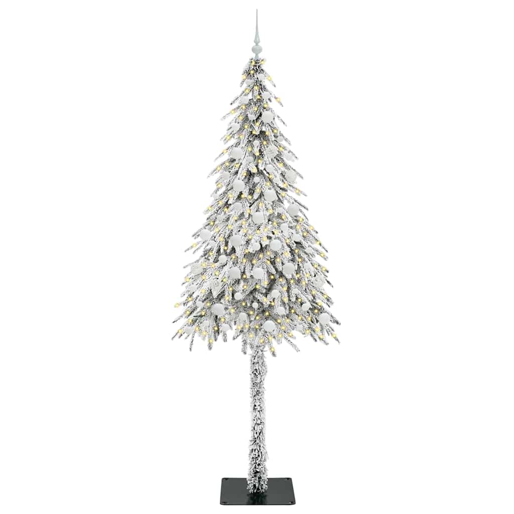 Vidaxl kerstboom met 300 led met standaard wit 210 cm pe en staal