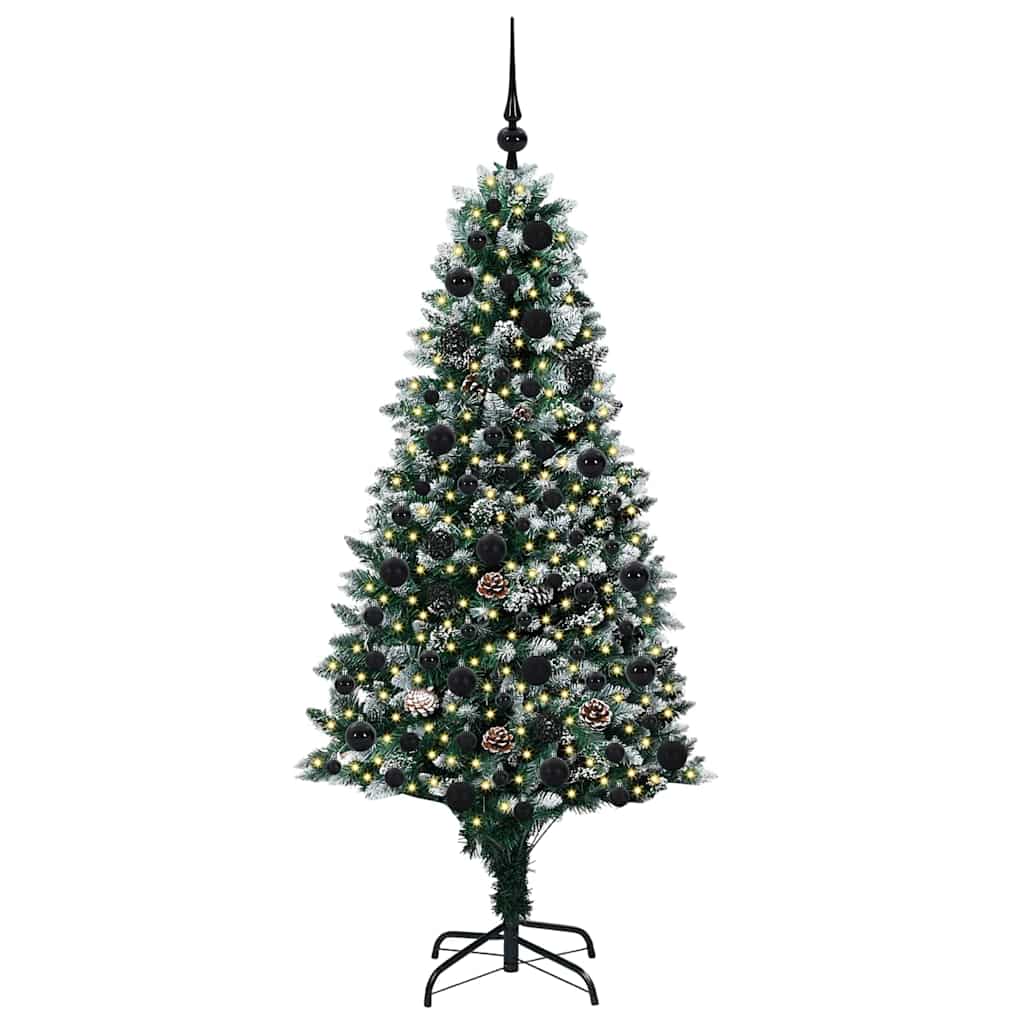 Vidaxx albero di Natale artificiale verde 180 cm in PVC e acciaio e plastica