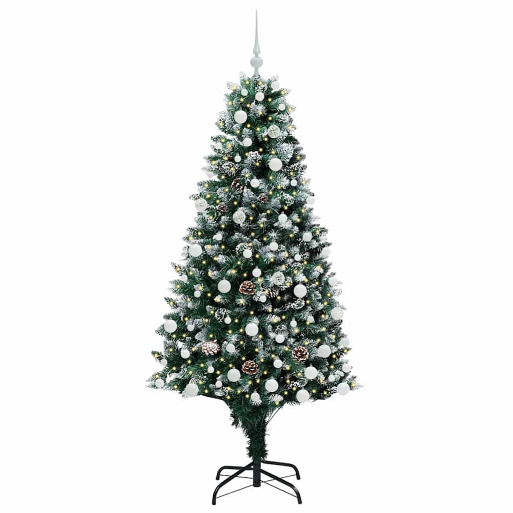 Vidaxx albero di Natale artificiale verde 180 cm in PVC e acciaio e plastica