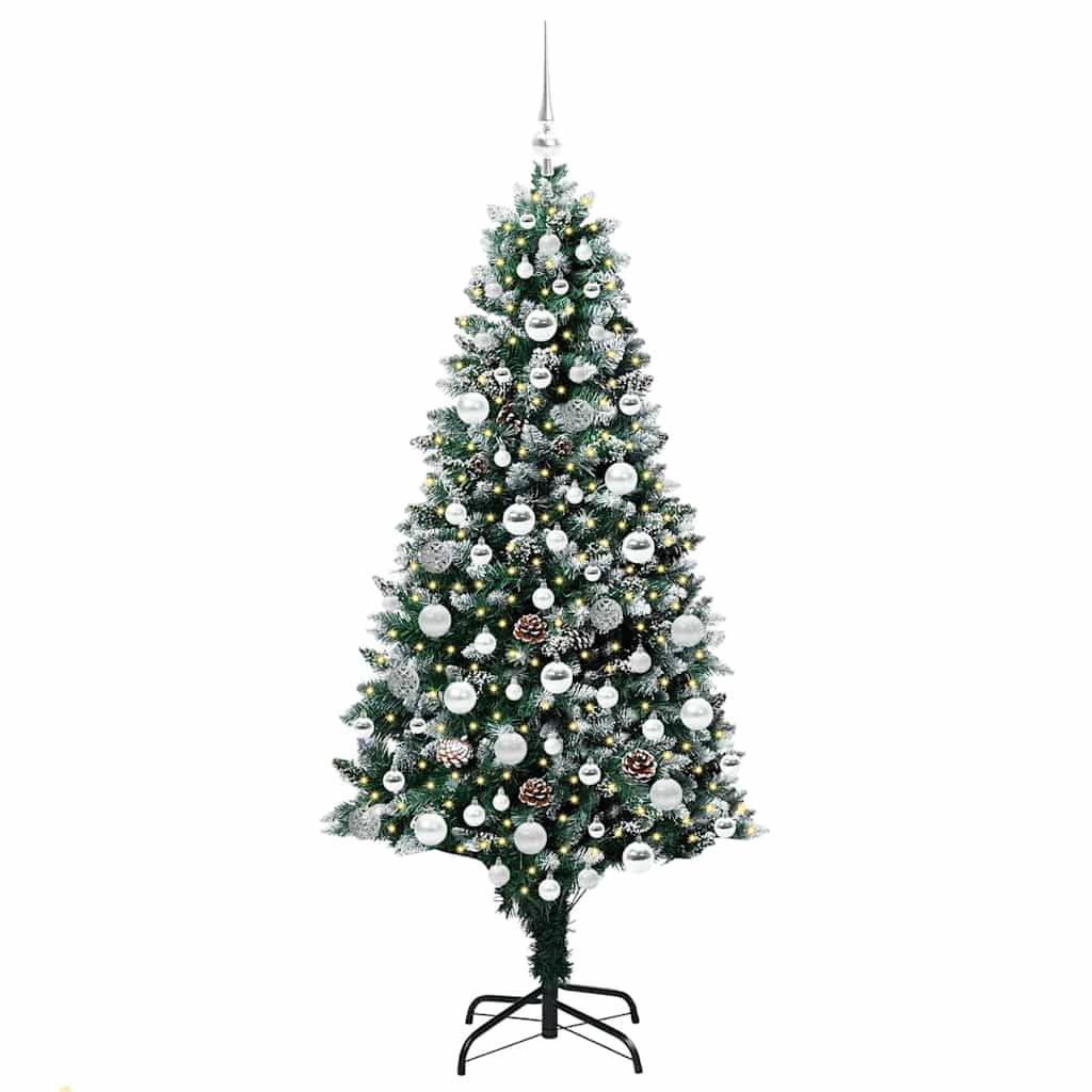 Vidaxx albero di Natale artificiale verde 180 cm in PVC e acciaio e plastica