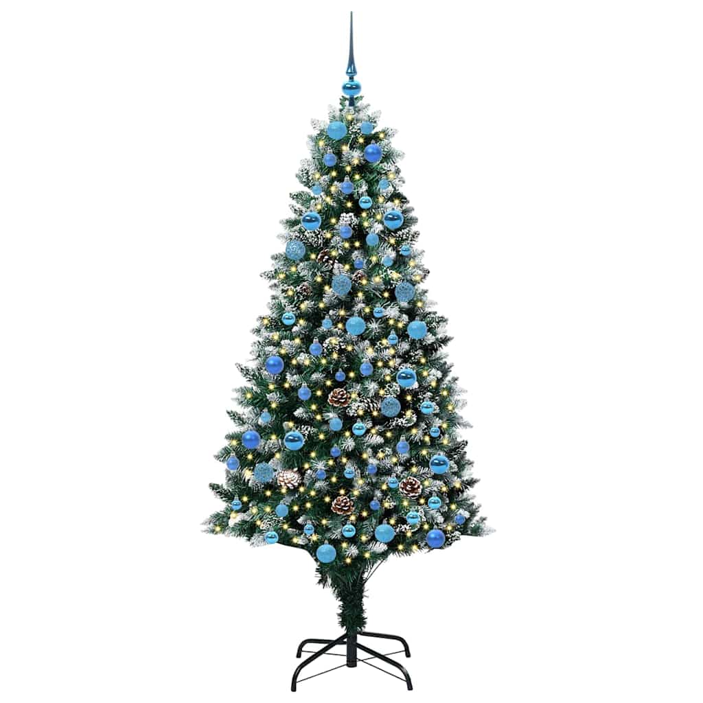 Vidaxx albero di Natale artificiale verde 180 cm in PVC e acciaio e plastica