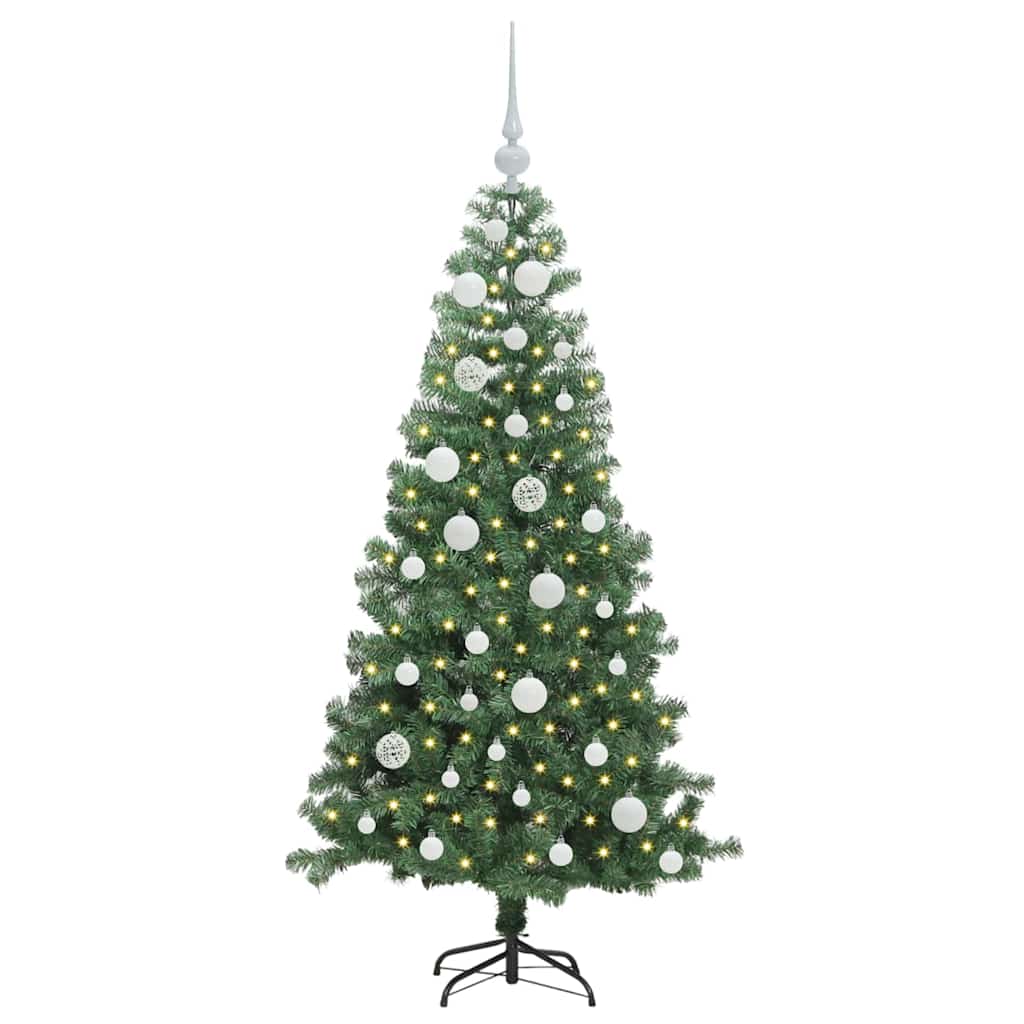 Vidaxl kerstboom met 150 led met standaard groen 120 cm pvc