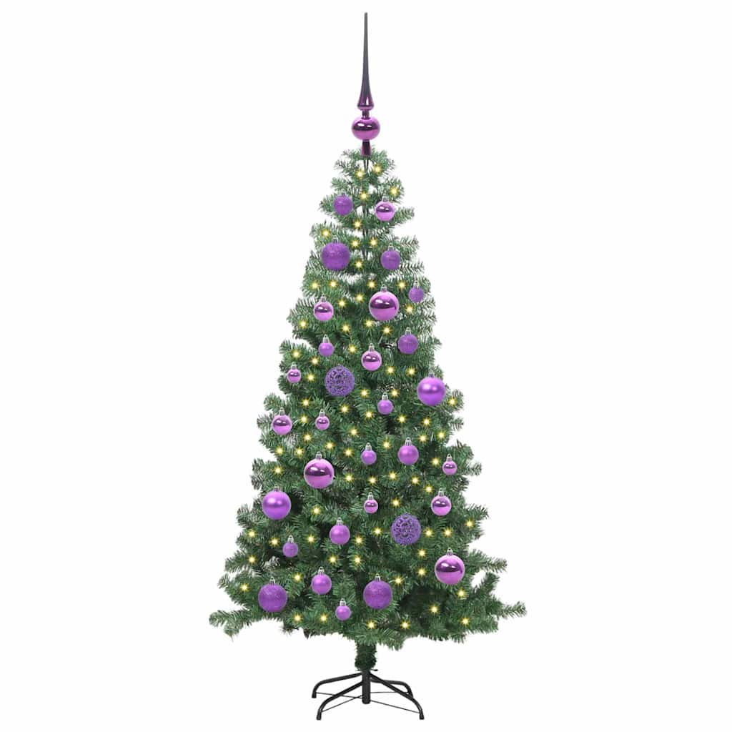Árbol de Navidad VidaXL con 150 LED con PVC estándar verde de 120 cm
