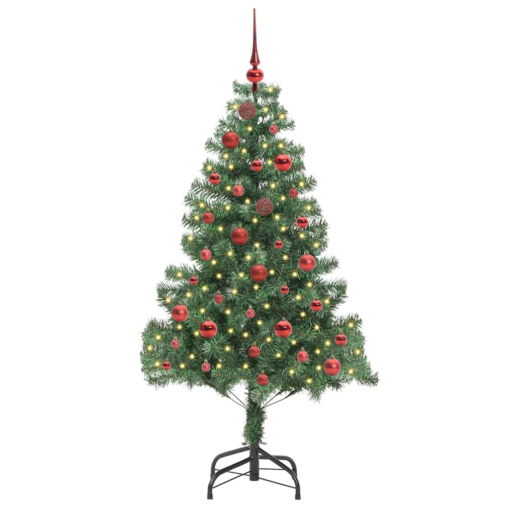 Árbol de Navidad VidaXL con 150 LED con PVC estándar verde de 150 cm