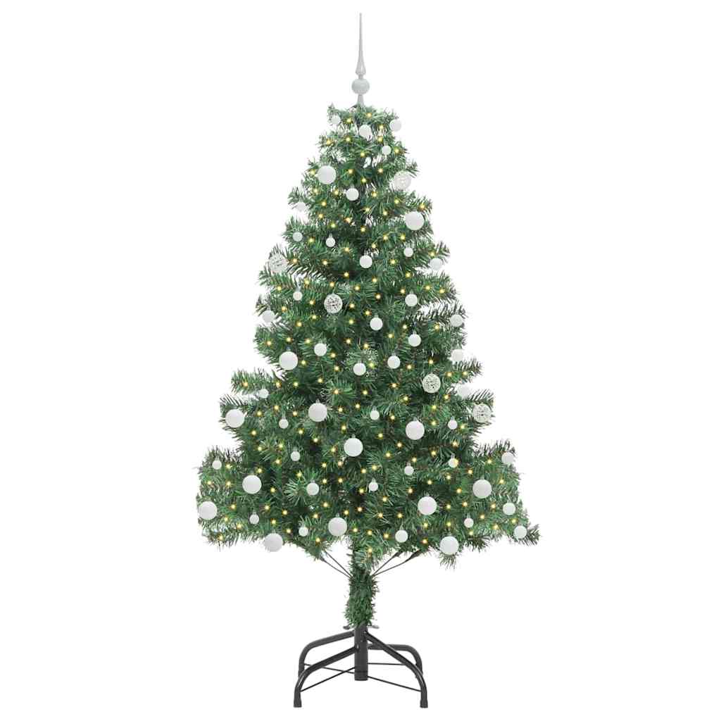 Vidaxl kerstboom met 300 led met standaard groen 180 cm pvc