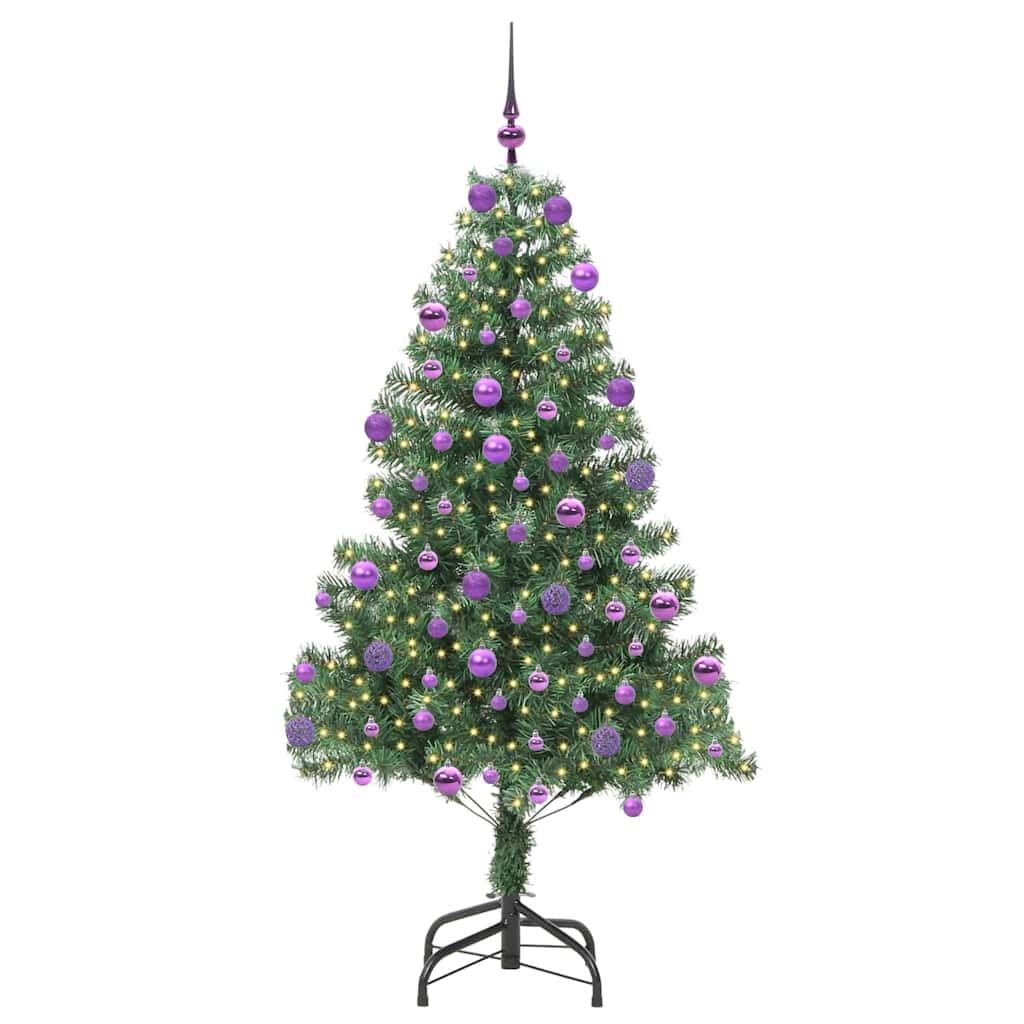 Vidaxl kerstboom met 300 led met standaard groen 210 cm pvc