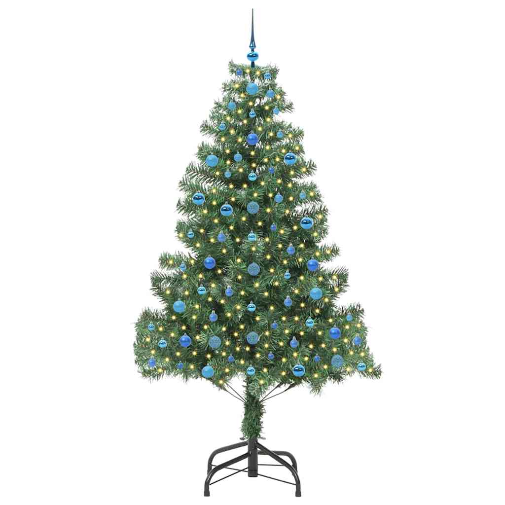 Vidaxl kerstboom met 300 led met standaard groen 210 cm pvc