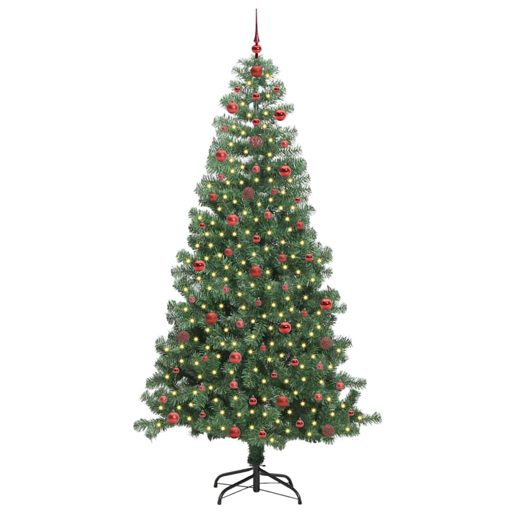 VidaXL Árbol de Navidad con 300 LED con PVC estándar verde 240 cm