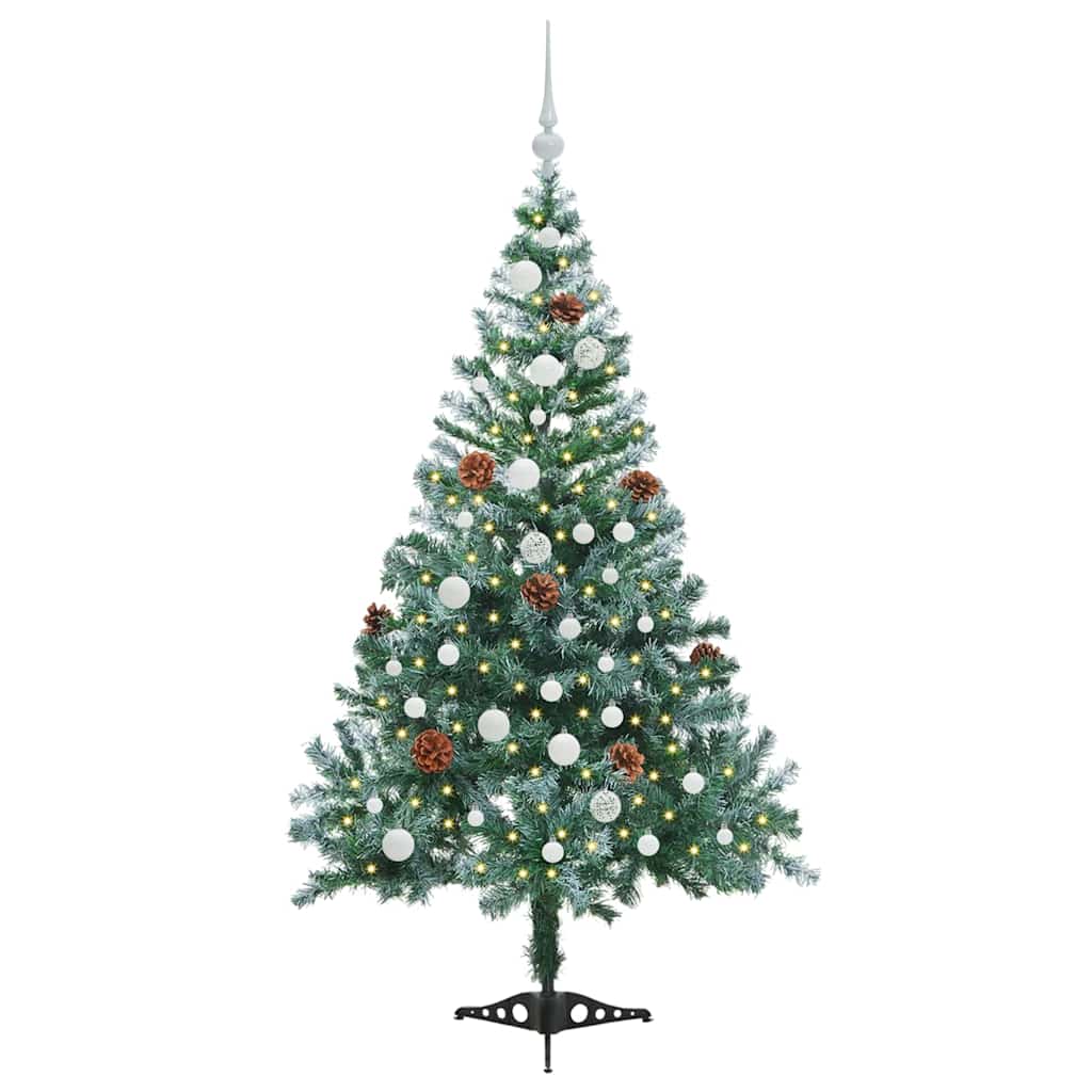 Árbol de Navidad artificial Vidaxx con 150 LED verde, 150 cm PVC y acero