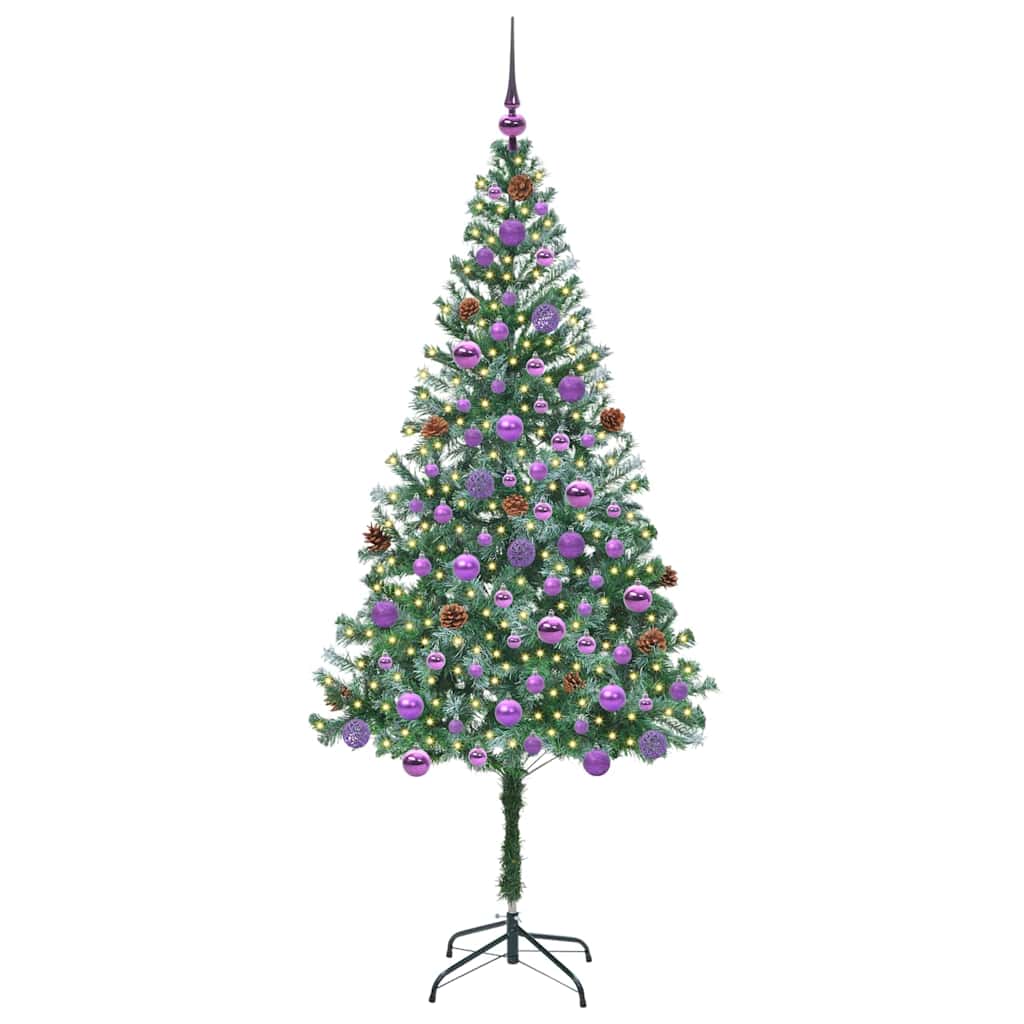 Vidaxx árbol de Navidad artificial con 300 LED verde 180 cm PVC y acero