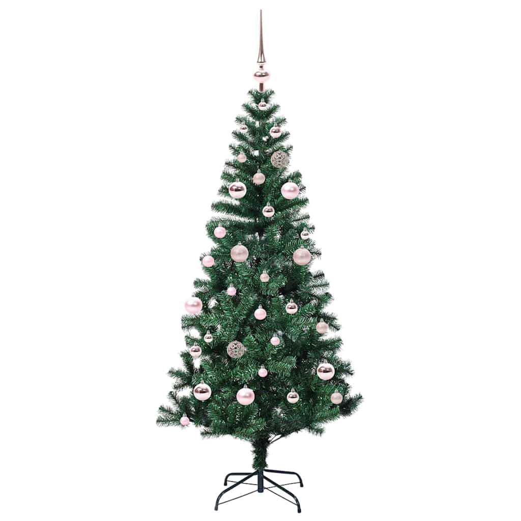 Vidaxx albero di Natale artificiale preilluminato verde 150 cm in PVC e metallo