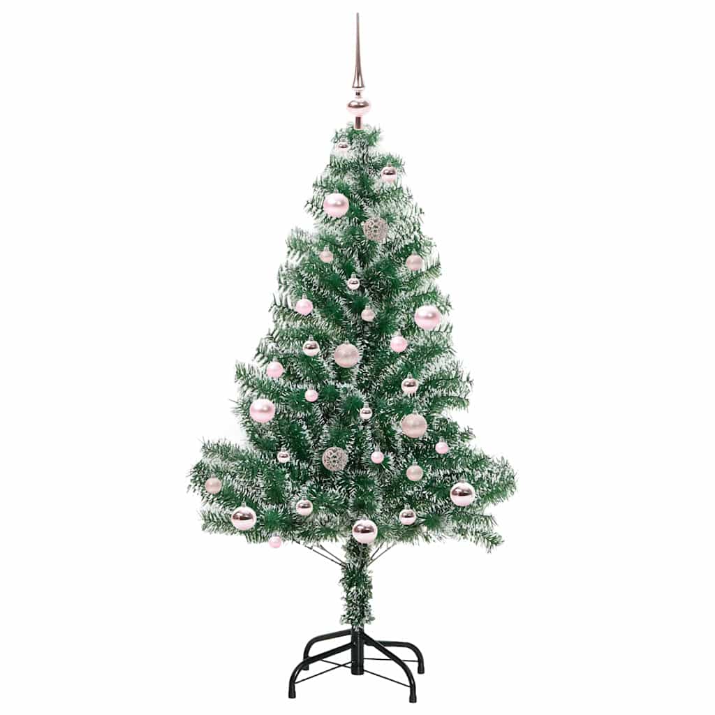 Vidaxx albero di Natale artificiale neve intrecciata con luce LED 150 cm