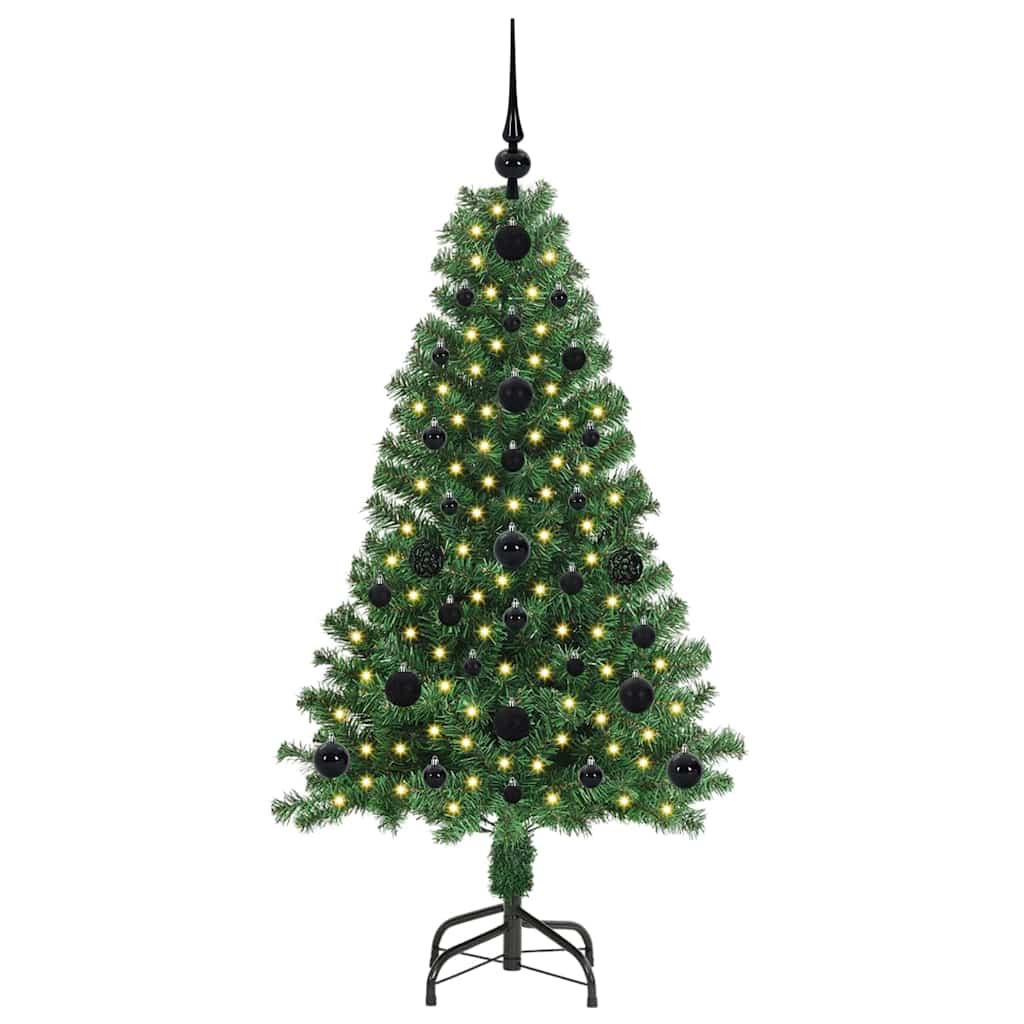 Vidaxx albero di Natale artificiale verde 120 cm in PVC e acciaio e plastica